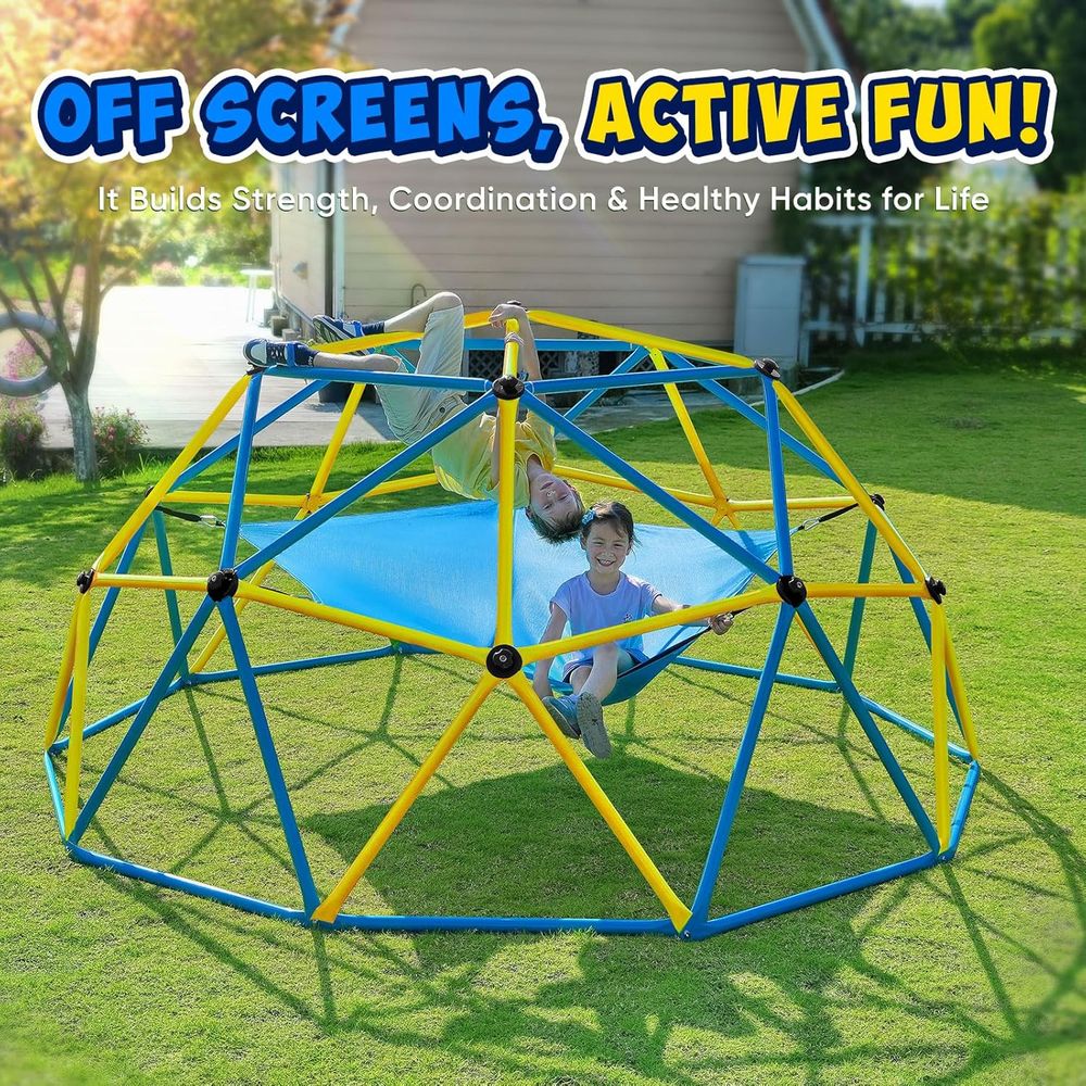 10T Climbing Dome with Hammock - Kids Outdoor Jungle Gym Dome recensione e prezzo
