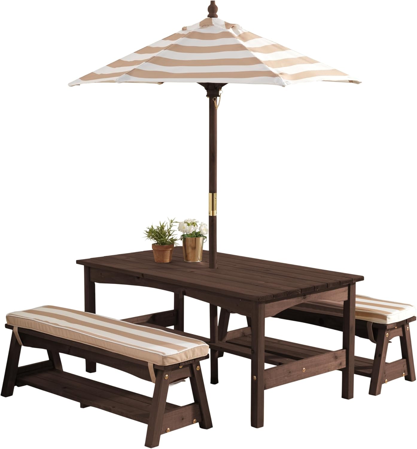 Outdoor Wooden Table & Bench S - Kids Outdoor Umbrella For Table recensione e prezzo