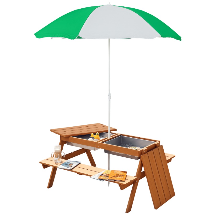 Outdoor wooden kids picnic tab - Kids Outdoor Umbrella For Table recensione e prezzo