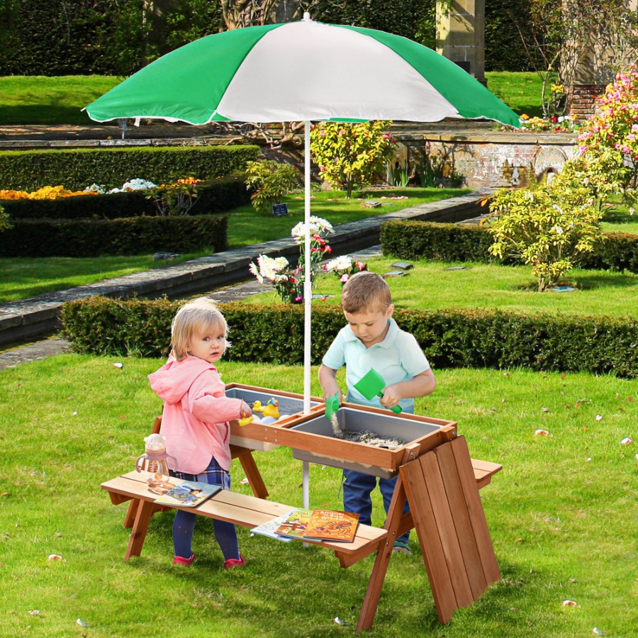 Outdoor wooden kids picnic tab - Kids Outdoor Umbrella For Table recensione e prezzo