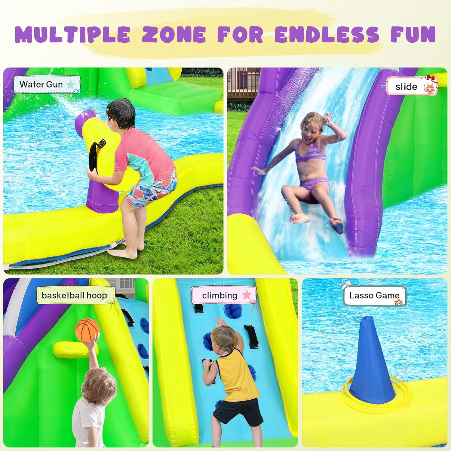 13x14FT Inflatable Bounce Hous - Kids Outdoor Bounce House recensione e prezzo