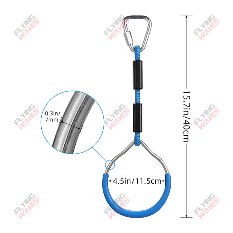 Kids Hanging GYM Ring Swing Cl - Kids Outdoor Climber recensione e prezzo