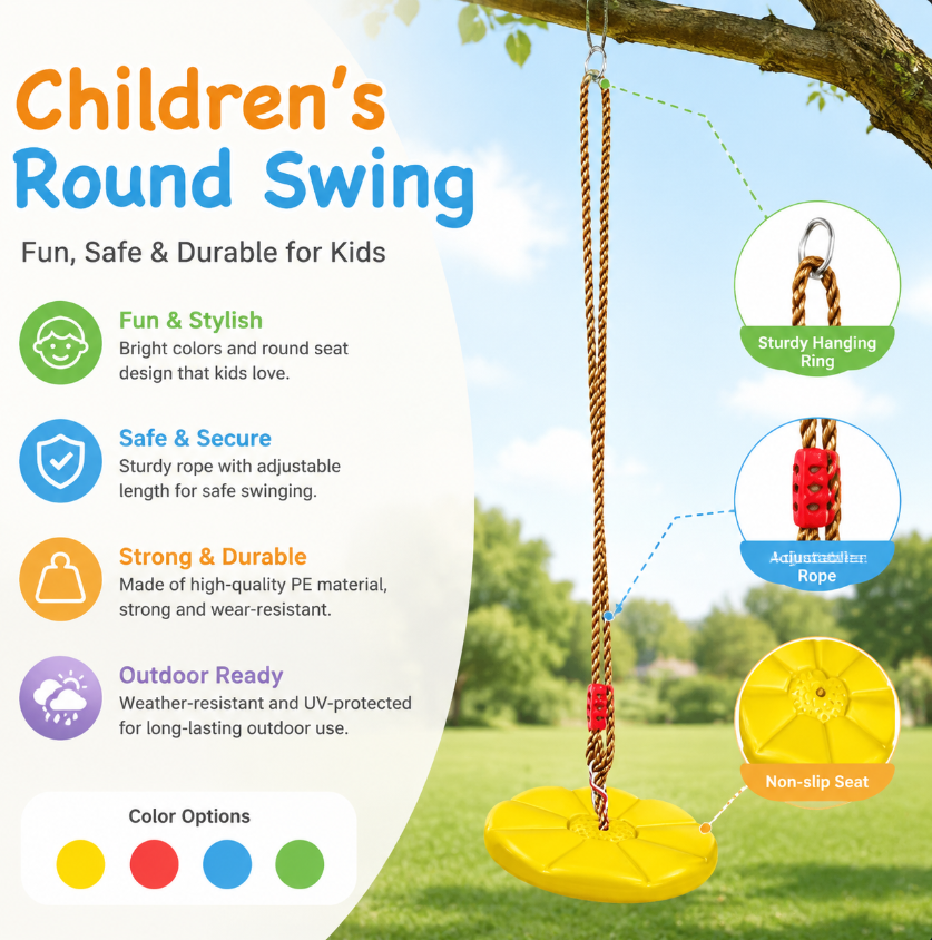 Children's Outdoor Plate Swing - Kids Outdoor Furniture recensione e prezzo