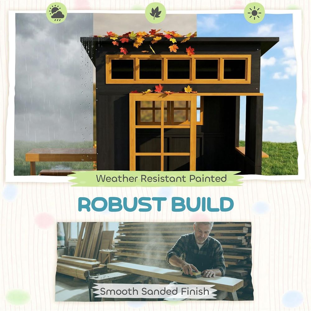 Qaba Kids Outdoor Playhouse, i - Qaba Kids Outdoor Playhouse recensione e prezzo