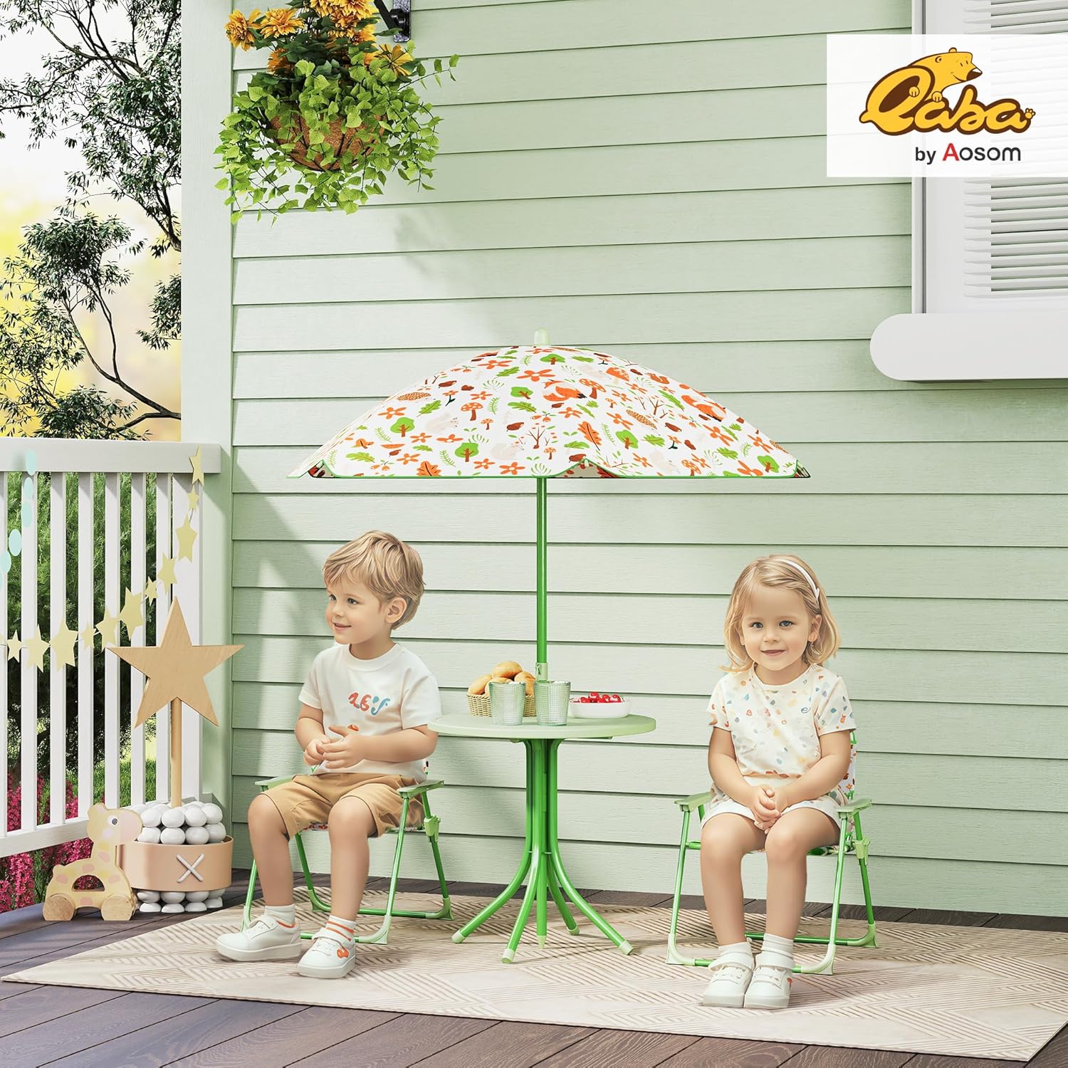 Kids Picnic Table Chair Set Fo - Kids Outdoor Umbrella For Table recensione e prezzo