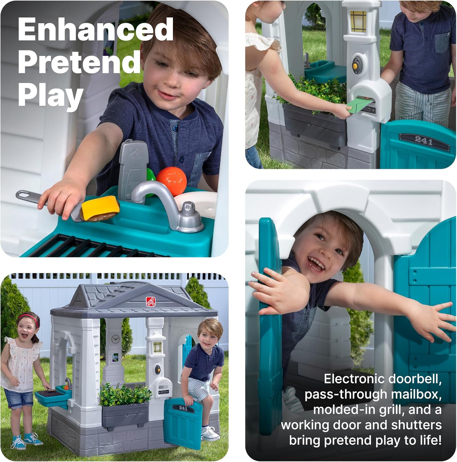 Neat & Tidy Cottage Kids Playh - Kids Outdoor Wooden Playset recensione e prezzo