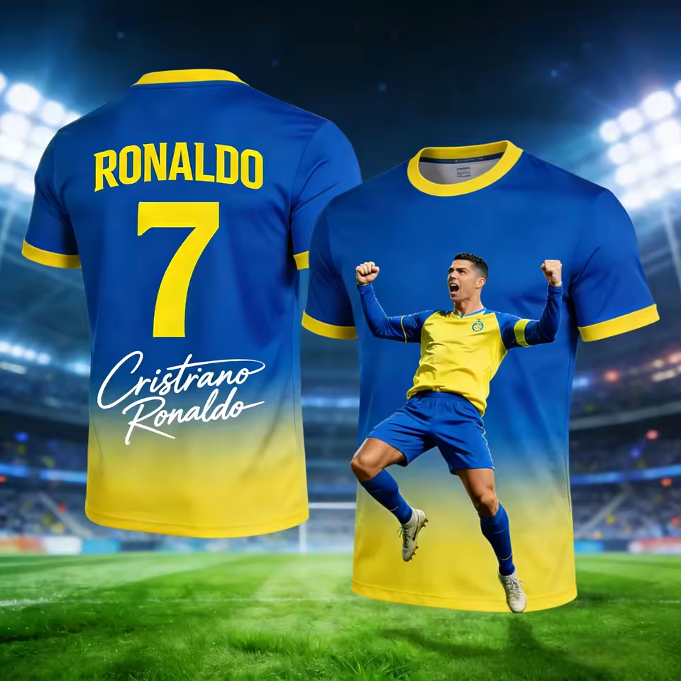 Ronaldo Summer 3D Print Patter - Kids Outdoor Clothing recensione e prezzo