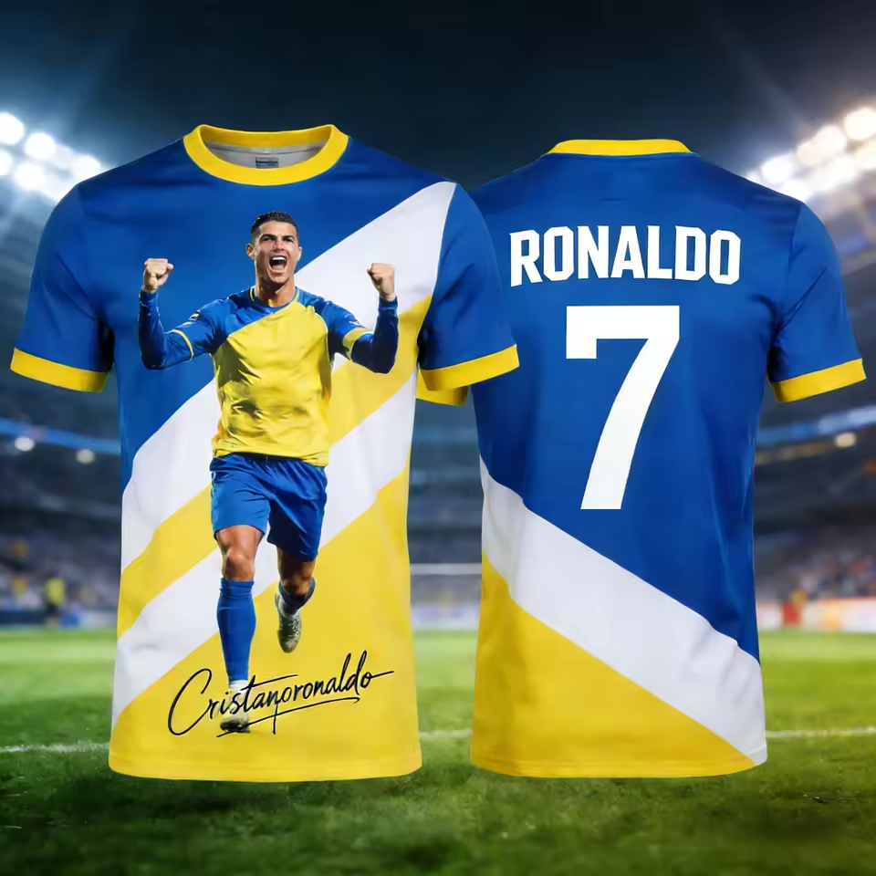 Ronaldo Summer 3D Print Patter - Kids Outdoor Clothing recensione e prezzo