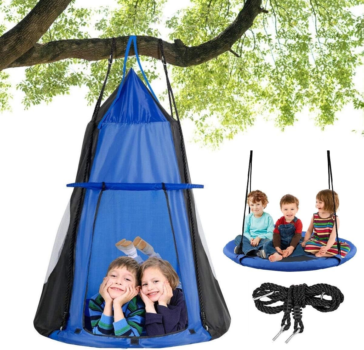 2 in 1 Kids Detachable Hanging - Kids Outdoor Nest Swing recensione e prezzo