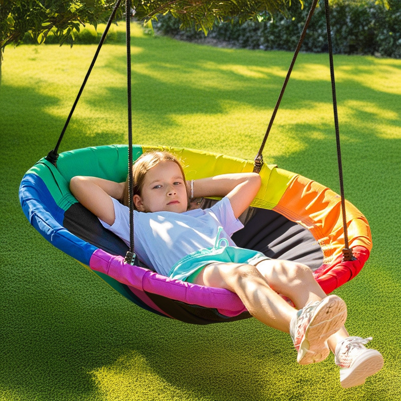 Kids Saucer Swing Outdoor Roun - Kids Outdoor Nest Swing recensione e prezzo