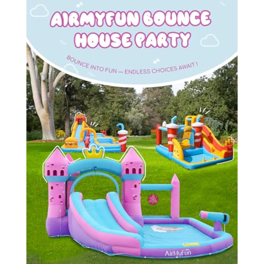 Backyard inflatable waterslide - Kids Outdoor Bounce House recensione e prezzo
