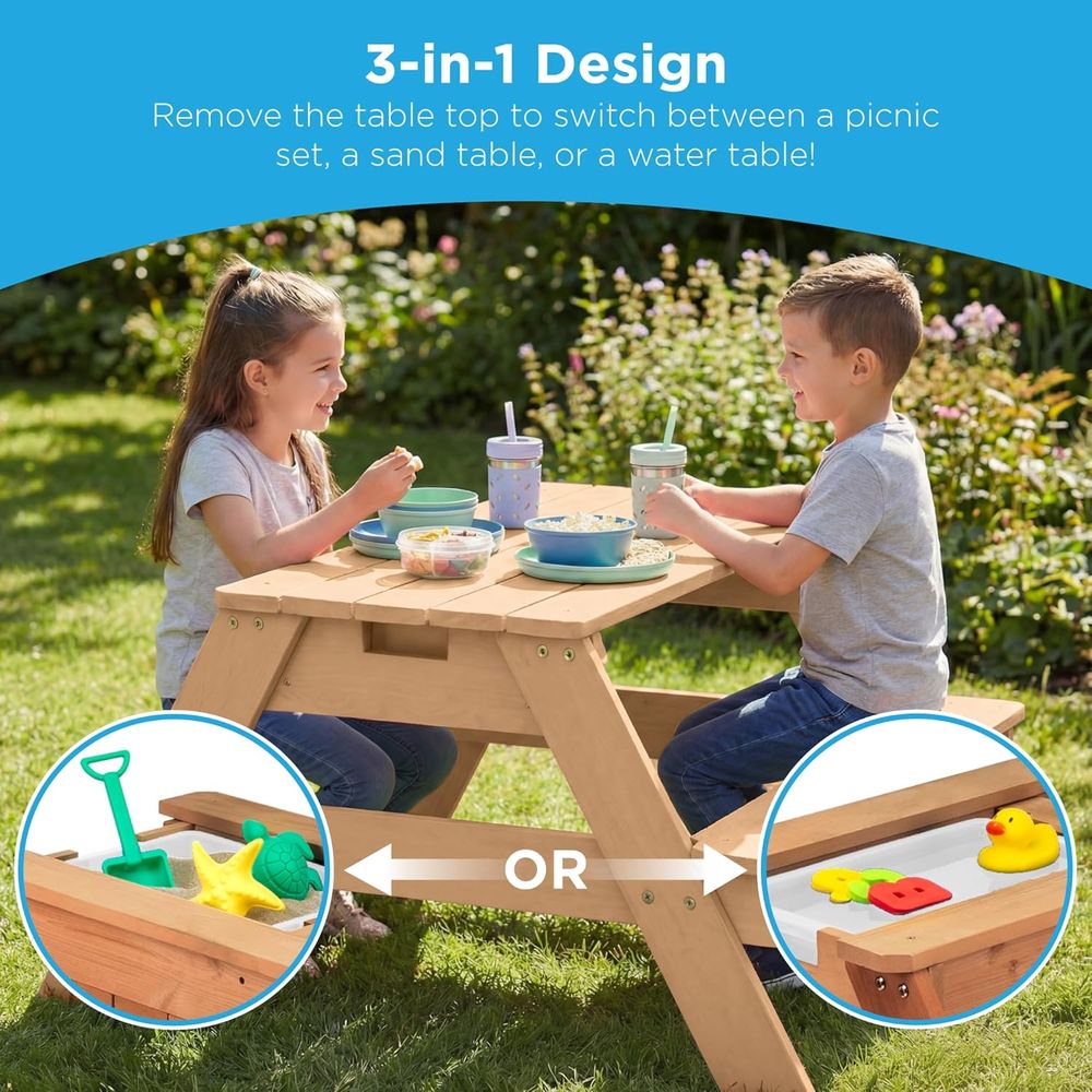 Kids Picnic Table with Umbrell - Kids Outdoor Umbrella For Table recensione e prezzo