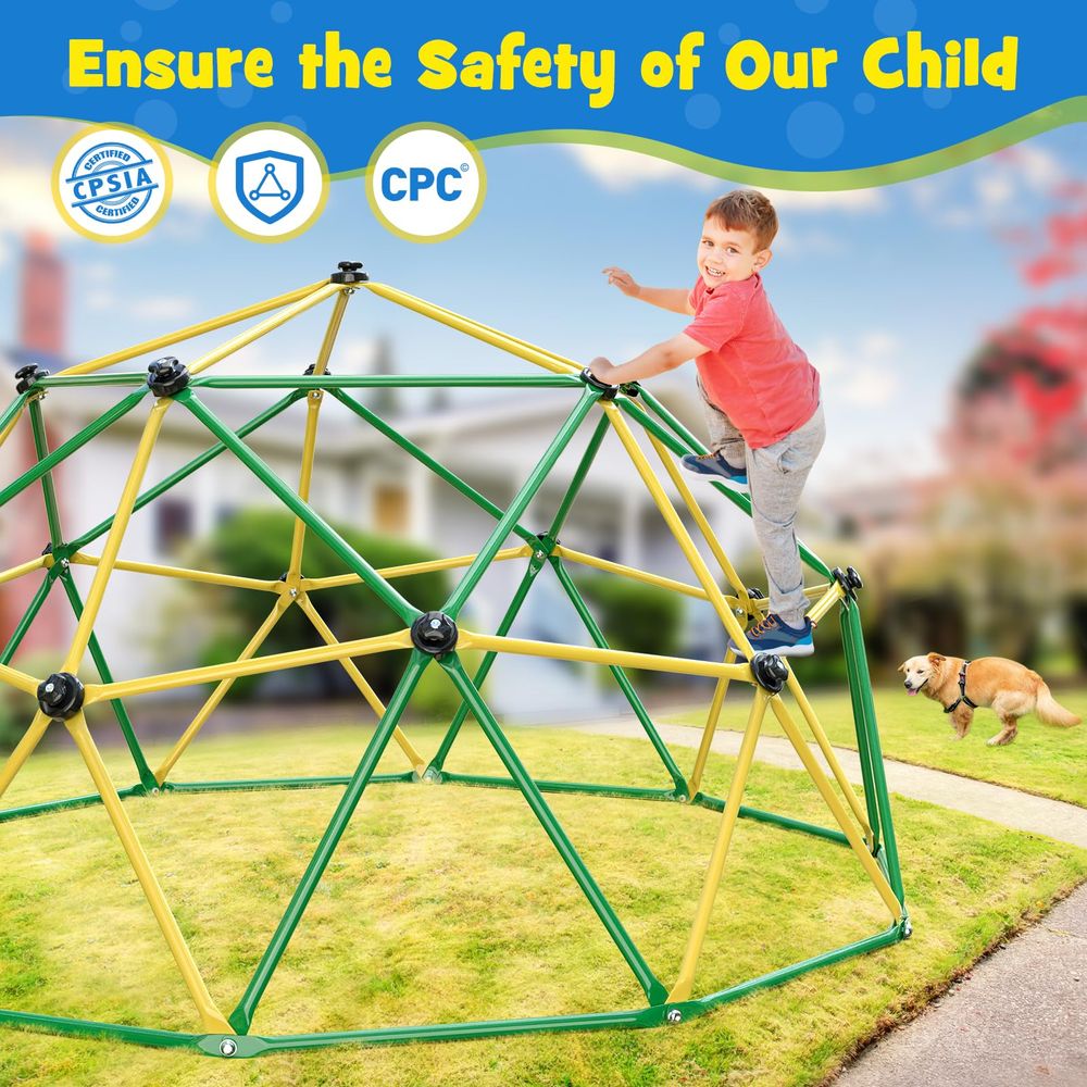 Climbing Dome, 10FT Climber wi - Kids Outdoor Jungle Gym Dome recensione e prezzo