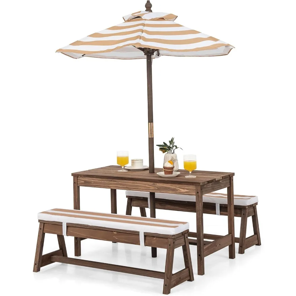 Kids Picnic Table, Outdoor Woo - Kids Outdoor Umbrella For Table recensione e prezzo