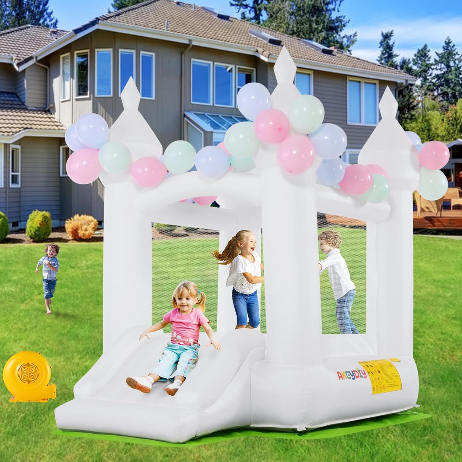 Kids Inflatable Bouncy Castle  - Kids Outdoor Bounce House recensione e prezzo