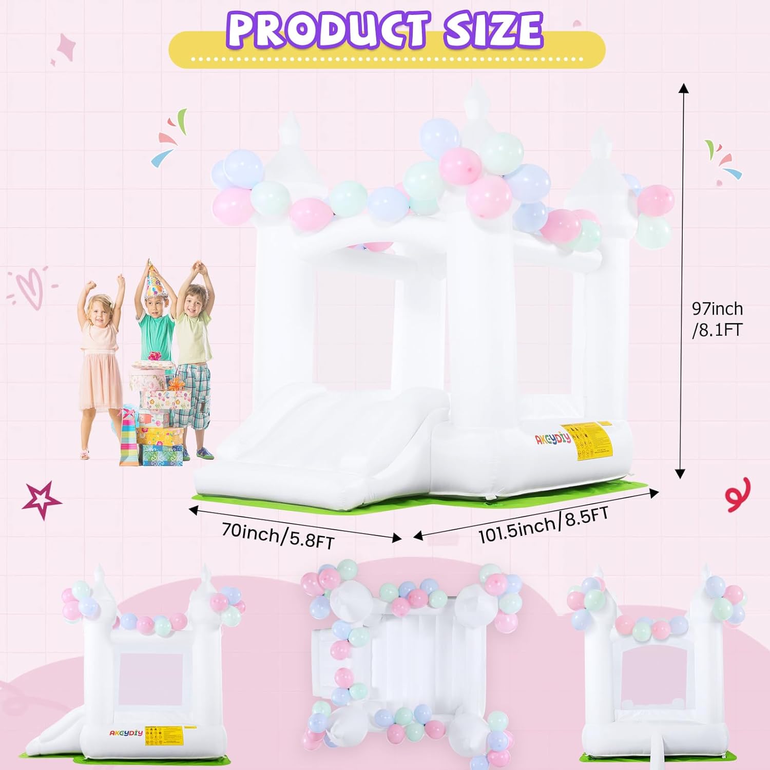 Kids Inflatable Bouncy Castle  - Kids Outdoor Bounce House recensione e prezzo